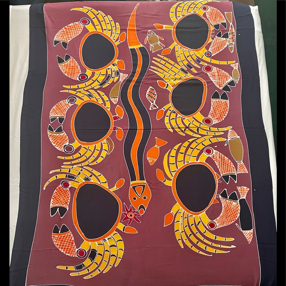Large batik scarf